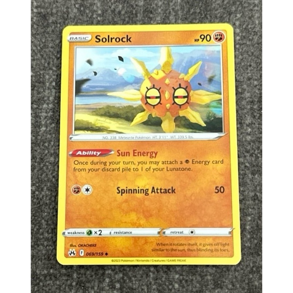 Solrock Pokemon Card